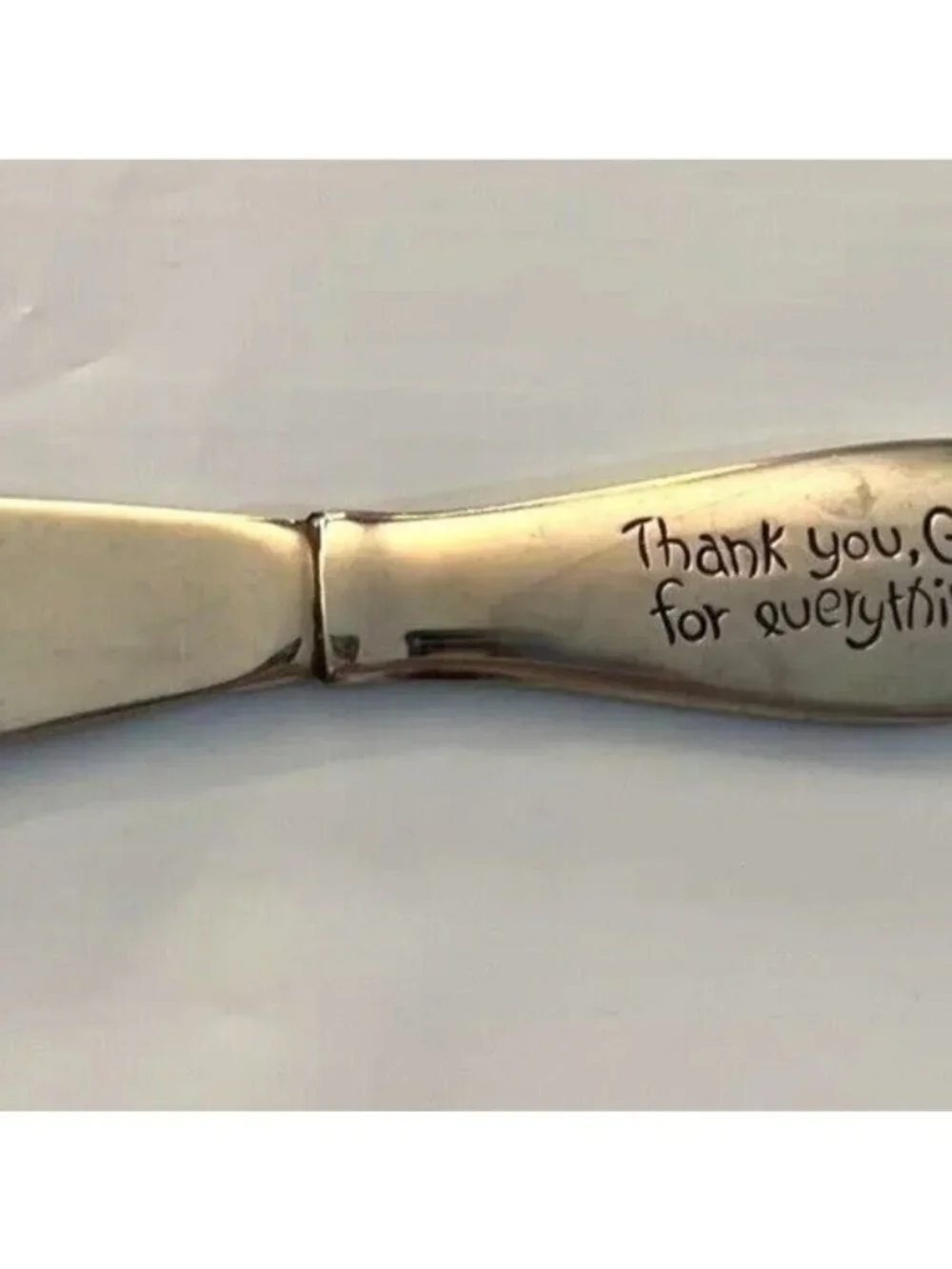 Vintage 1983 Precious Moments Jonathan & David Childrens Knife Enesco Thank You